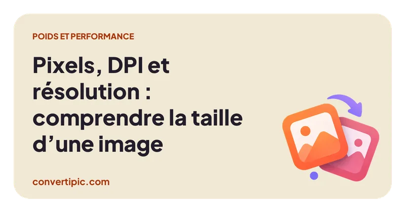 Une grille de pixels agrandie à côté d’une règle graduée en pouces